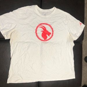 Worn White Jordan Goat Tee Armpit stains didn’t come out in wash